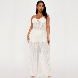Ivory Pant Set Size Med
